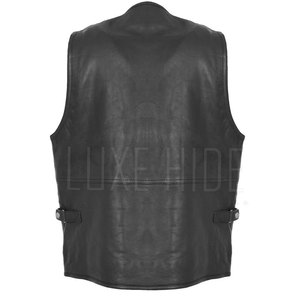 Respirant hiver chaud hommes gilet en cuir tenue décontracté prix raisonnable hommes gilet en cuir - Product Image 3