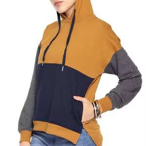 Sudaderas con capucha de algodón para mujer Nuevo diseño Ropa de calle de invierno Cómodo Slim Fit Logotipo personalizado Color sólido liso Tallas grandes - Product Image 5