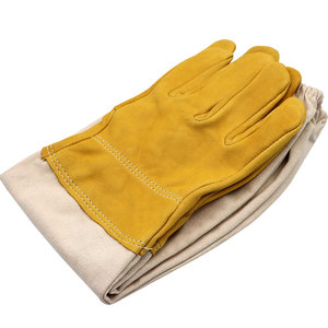 Gants d'apiculture pour hommes de haute qualité fabriqués sur mesure avec doublure en cuir et coton Nouveau design Gants de protection des abeilles en gros - Product Image 3
