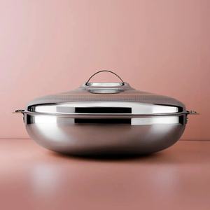 Juego de Ollas Calientes de Acero Inoxidable con Grabado Láser Decorativo, Estilo Real de Lujo, Aislado para Mantener la Comida Caliente, Tapa para Cazuela, Cocina, Restaurante - Product Image 4