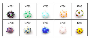 Perles de verre de décoration en pointillés pour la fabrication de bijoux Perles de verre en pointillés de qualité supérieure pour la fabrication de bracelets - Product Image 3