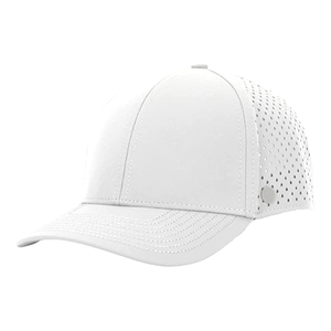 6 paneles Verde Negro dos tonos agujero láser sombrero corte agujero gorra corte láser béisbol poliéster sombrero - Product Image 1