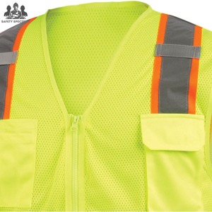 Chaleco de Seguridad Reflectante Impermeable y Transpirable de Calidad Premium del Fabricante OEM, con Logotipo Personalizable, Overol de Trabajo de Secado Rápido - Product Image 3