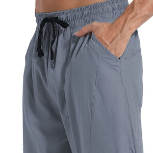Pantalon de poche tricoté écologique pour hommes avec taille élastique à séchage rapide respirant coupe-vent anti-boulochage brodé Design - Product Image 5