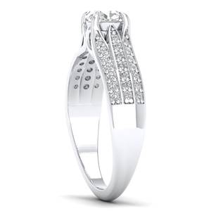 Bague de fiançailles solitaire REYES, best-seller, en or massif 14 carats, diamant certifié IGI, haute qualité, pour femme - Product Image 3