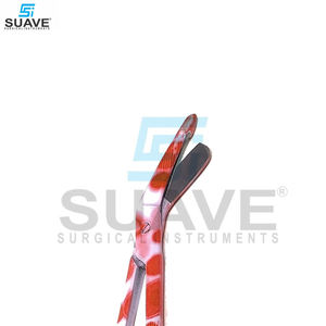 Nouvelle arrivée Ciseaux à pansement de bonne qualité Ciseaux à pansement chirurgical à lame droite et incurvée par SUAVE INSTRUMENTS SURGICAUX - Product Image 6