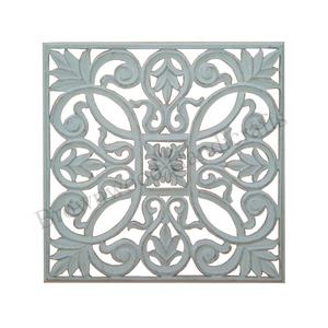 Fournisseur en gros de panneau mural MDF décoratif de couleur antique blanc brûlé | Panneau mural de forme carrée sculpté à la main pour la maison - Product Image 4