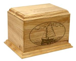 Elegante urna de madera para cenizas humanas con grabado personalizado, urna de madera para cremación, artículos funerarios de madera. - Product Image 2