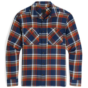 Chemise en flanelle vintage 100% coton pour homme, col rabattu, anti-rétrécissement, manches longues, grande taille, écologique, respirante - Product Image 1