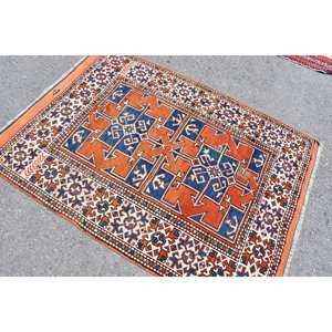 พรมเย็บปะติดด้านข้างทำจากขนสัตว์ตุรกี3.9ชิ้นพรมปูพื้นสี่เหลี่ยมผืนผ้าสำหรับวัยรุ่นใส่ทางเดินในห้องโถงทำด้วยมือ - Product Image 4