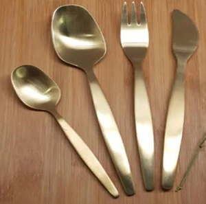 Ensemble de couverts en acier inoxydable de style nordique ustensiles de cuisine écologiques à manche en bois durables élégants disponibles au prix de gros - Product Image 5