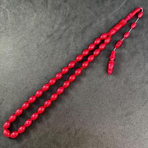 Tasbih en résine de luxe, nouveau design, 33 perles avec pompon, chapelet de prière islamique pour les cadeaux du Ramadan en provenance d'Inde - Product Image 4