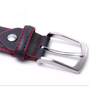 Ceinture en cuir de vachette de luxe pour homme, marque célèbre, logo personnalisé, style automatique, boucle en acier, prix de gros - Product Image 2