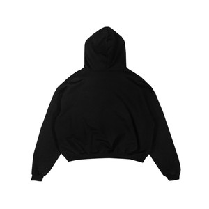 เสื้อฮู้ดดี้ผู้ชายทรงโอเวอร์ไซส์ ตัดสั้น สีพื้น ผ้าฝ้ายเฟรนช์เทอร์รี่ สวมหัว สไตล์ลำลอง สำหรับฤดูใบไม้ร่วง - Product Image 6