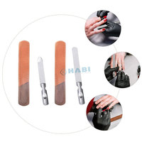 Logo personnalisé Lime à ongles en métal double face en forme de diamant avec poignée antidérapante pour les soins personnels Boîtier en acier inoxydable pour le soin des ongles