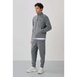 Conjunto Deportivo Informal para Hombre Carol Grey, Transpirable, de Felpa Melange 85226 - Product Image 3