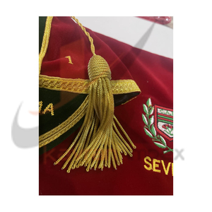 Casquette d'honneur en velours personnalisée imprimée numériquement Sevilla Andres J. Palma III Chapeau académique formel Sérigraphie >62CM Unisexe Quatre - Product Image 3