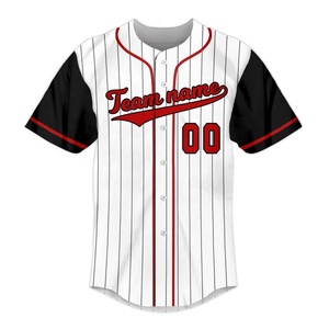 Nouvelle arrivée, maillot de sport unisexe pour le baseball, 100% polyester, imprimé par transfert thermique, respirant, antibactérien, grande taille, séchage rapide - Product Image 2