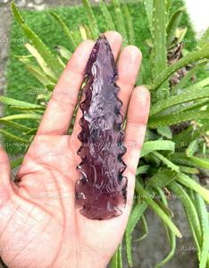 Cuchillo con Punta de Flecha de Cristal Morado, Hecho a Mano, Hoja de Punta de Lanza Inspirada en el Cristal, Herramienta Coleccionable, Regalo Único para Él y Ella, Excelente Precio - Product Image 5