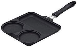 กระทะเหล็กทอดไข่3ฟองมีด้ามจับไม้ส่งตรงจากโรงงาน - Product Image 4