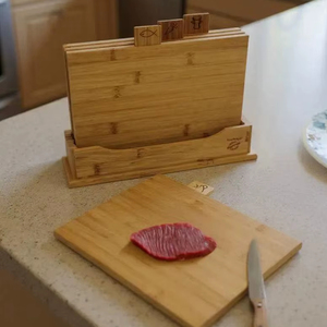 เขียงไม้ & จานเสิร์ฟทรงสี่เหลี่ยมผืนผ้าทนทานหนา12มม. - Product Image 1