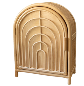 Armoire arc-en-ciel en rotin de qualité supérieure armoire en rotin naturel tressé à la main pour chambre d'enfants - Product Image 5