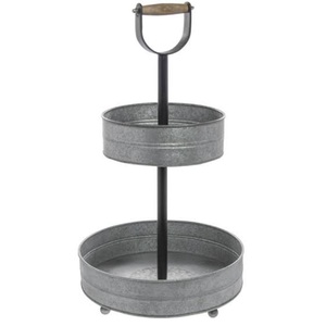 ขาตั้งเค้กโลหะทรงกลมเคลือบนิกเกิล 2 ชั้น สำหรับงานเลี้ยงวันเกิด - Product Image 3