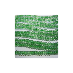 Perles de pierre de quartz naturel 3 mm facettées rondelles 14 pouces brin qualité supérieure fabrication de bijoux cristal pierre précieuse perles en vrac - Product Image 1