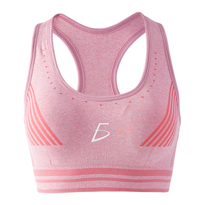 Top sportivo a schiena alta con imbottitura senza cuciture per abbigliamento da ginnastica - Product Image 2