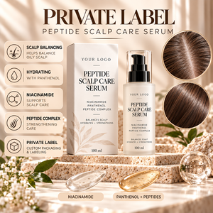 Crème pour le corps au peptide ELAN KIMYA OEM, marque privée, avec magnésium + collagène, niacinamide, panthénol, parfum de vanille, 100 ml - Product Image 2