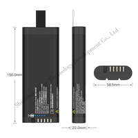 بطاريات ليثيوم بديلة Tefoo GS2040FH متوافقة وقابلة للتبديل مع بطارية smart battery2040-2 لجهاز رادار اختراق الأرض.