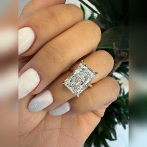 Bague en diamant de laboratoire taille Radiant 6 carats VVS1 VVS2 certifiée, Bijoux de fiançailles, Prix usine fabricant - Product Image 6