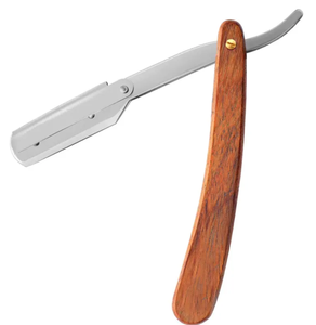 Maquinilla de afeitar de barbero de hoja recta profesional al por mayor, maquinilla de afeitar de calidad de salón de marca privada para afeitado de hombres y mujeres - Product Image 1