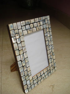 Premium Handcrafted Mother of Pearl Square <b>Photo</b> <b>Frame</b> Indian Decor for Walls & Desks Wholesale Export Quality - Product Image 3