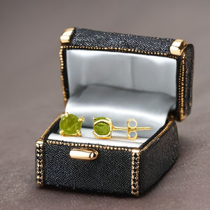 5-7mm Natural Peridot <b>Stud</b> Earrings Genuine Gemstone 925 Sterling <b>Silver</b> Gold Plated Handmade Jewelry Bulk for Women for Gifts - Product Image 4