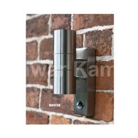 Applique murale de porche extérieur moderne cylindre en aluminium bronze haut et bas applique extérieure pour la maison salle de bain salon décor