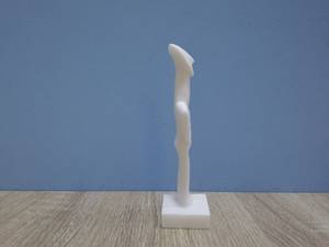 Estatua Cicládica Hecha a Mano, Figura Masculina de Arte Griego Antiguo, Estatua de Alabastro Blanco y Mármol, Recuerdo de Museo y Decoración del Hogar - Product Image 5