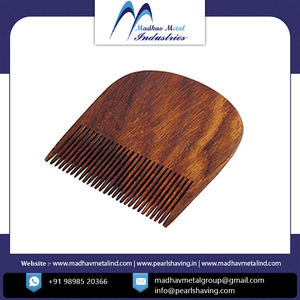 Peigne à barbe à haute vente Peigne à barbe en bois personnalisé du fournisseur indien - Product Image 2