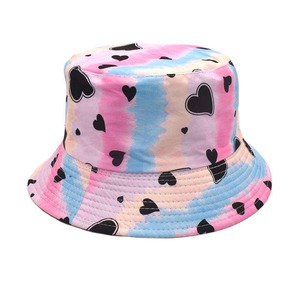 Chapeau seau personnalisé de concepteur en gros velours réversible soie imprimé motif dessin animé joli style rétro pot chapeau décontracté vente à chaud - Product Image 2