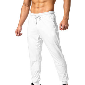 New Arrival 2025 Customized Logo Printing Regular Fitness Wear <b>Men</b> High Quality <b>White</b> Sweatpants Mid Waist Comfortable <b>Joggers</b> - Product Image 5
