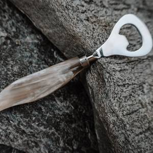 Abrebotellas de cuerno de búfalo natural hecho a mano, diseño tallado para fiesta de Navidad, Bar, hotel o restaurante - Product Image 3