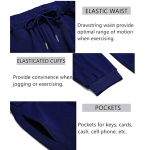 Venta al por mayor de poliéster de algodón pulóver con capucha conjunto cómodo y de moda conjunto de chándal para correr - Product Image 3