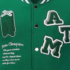 Vente en gros de veste Letterman pour hommes, fabricants de vêtements personnalisés, veste universitaire de baseball et collégial avec logo personnalisé - Product Image 5