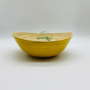 High Quality Customized Bamboo Salad <b>Soup</b> <b>Bowl</b> <b>Set</b> Large Disposable Eco-Friendly Handcrafted Kitchenware with Vintage Design - Product Image 5