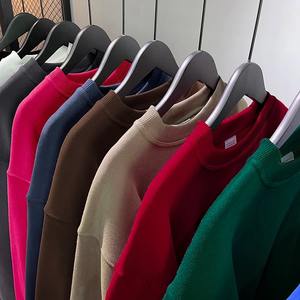 เสื้อลำลองผู้หญิงกันรอยยับโอเวอร์ไซส์เสื้อสเวตเชิ้ตผ้าฝ้ายแขนยาวมีฮู้ดสำหรับ100% โลโก้ดีไซน์พรีเมียม - Product Image 6