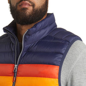 Gilet d'hiver décontracté pour homme Gilet en nylon respirant de la meilleure qualité avec logo personnalisé Longue coque matelassée Confortable et élégant - Product Image 4