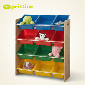 12 Drawer Kids Toy Storage Furniture Modern <b>Bin</b> Organizer Cabinet School Bedroom High Quality Durable <b>Plastic</b> Wholesale - Product Image 6