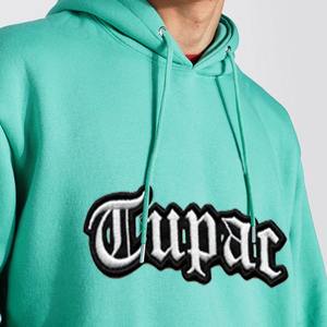 Sweat à capuche pour hommes avec demi-fermeture éclair Design avec logo personnalisé Impression bouffante Polyester/coton solide Automne écologique Surdimensionné Poids lourd 300g - Product Image 6