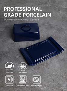 Couvercle en bois de couleur marron et blanc à prix attractif vaisselle de stockage de petit déjeuner assiettes conteneur pour comptoir de cuisine - Product Image 3