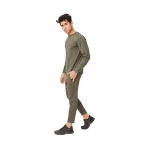 Servicio OEM, Sudadera con Capucha y Pantalones Deportivos de Algodón 100% Pesado, Conjunto de Dos Piezas Liso para Hombre - Product Image 2